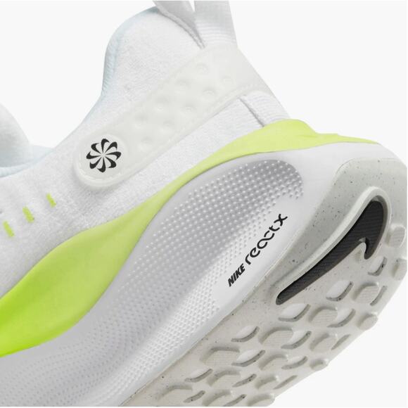 Nike InfinityRN 4 White/Yellow Volt Mens Marathon Running 2023 Shoes NEW main image 3